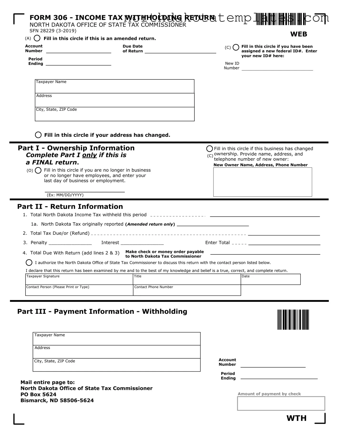 Free Nd 306 PDF Template
