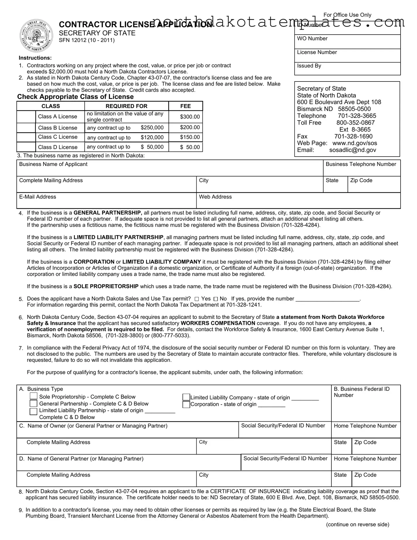 Free Sfn 12012 PDF Template