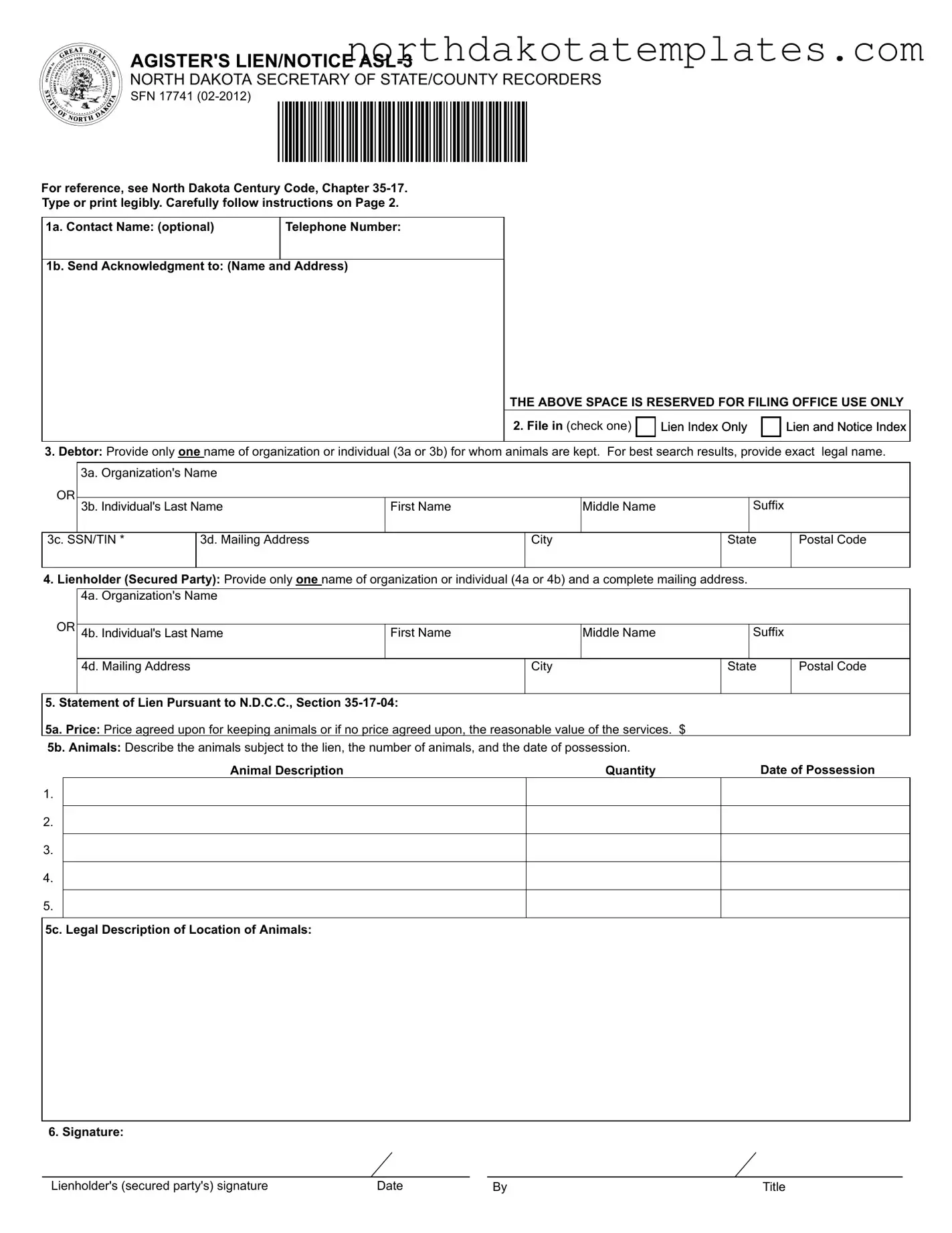 Free Sfn 17741 PDF Template
